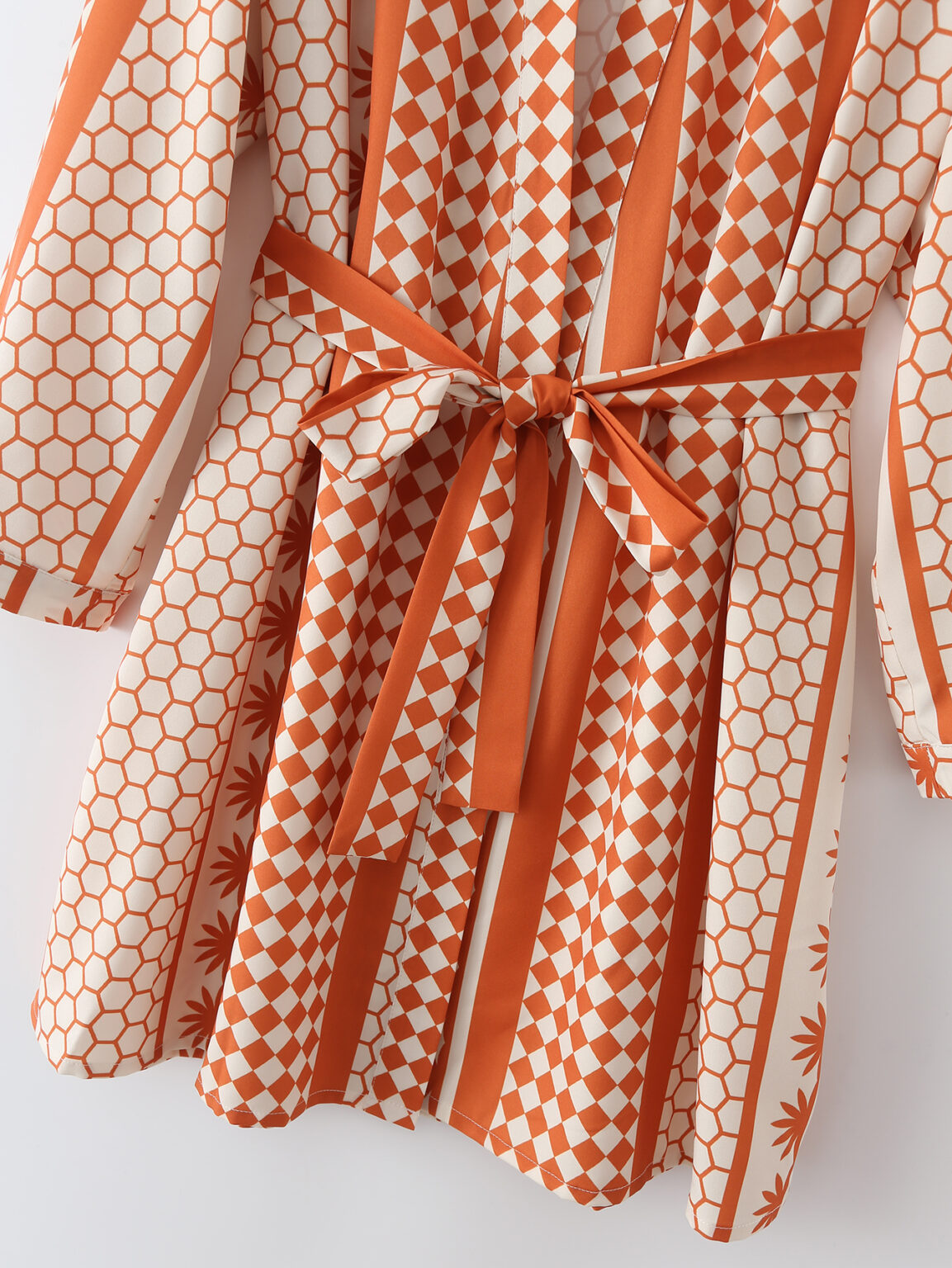 Spring Summer Geometric Dress Patchwork Macthing - Image 5