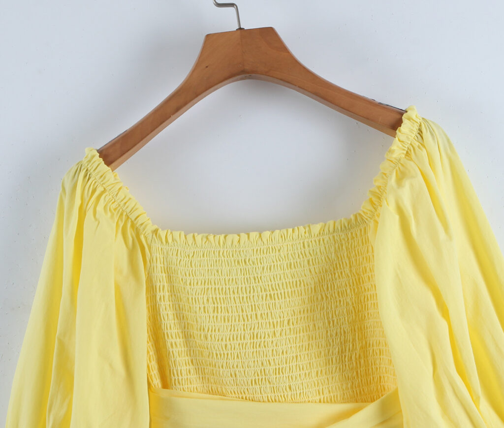 French Sexy V-neck Back Elastic Lace Shirt Women Short Western Pullover Long Sleeve Short Top - Image 6