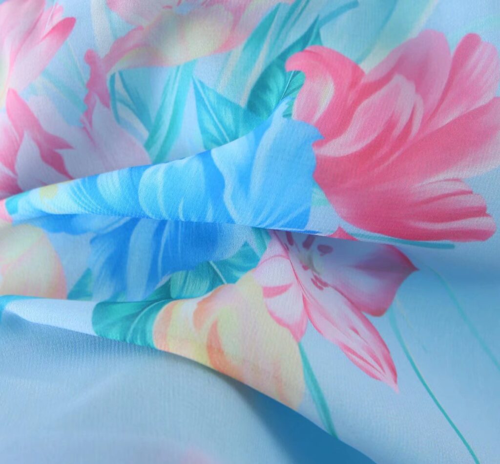 Wooden Ear Floral Print Pleated Ruffled Spaghetti Straps Dress Short  Summer Women Clothing - Image 4