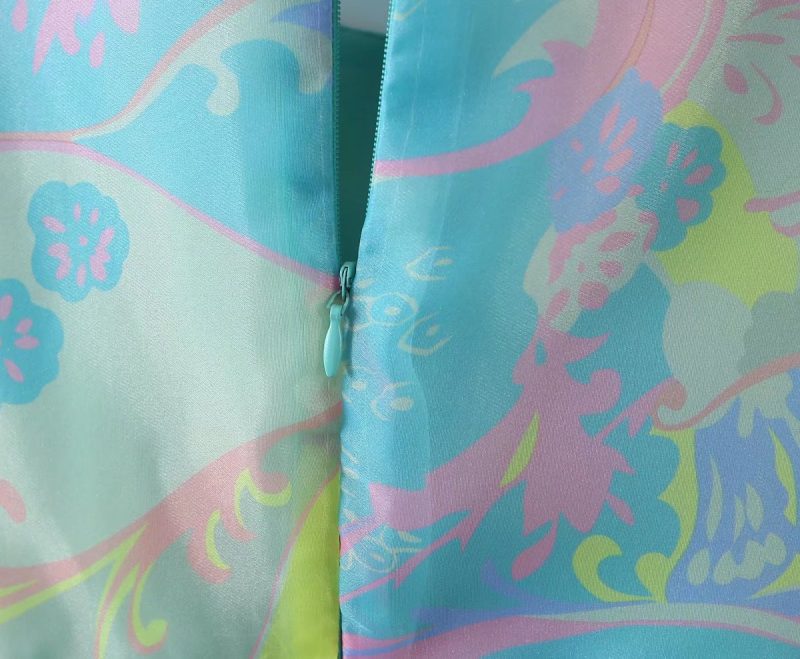 Sweet Fungus Lace Princess Dress Hollow Out Cutout Backless Girl Dress Spring Summer Cashew Print Dress Sheer - Image 8