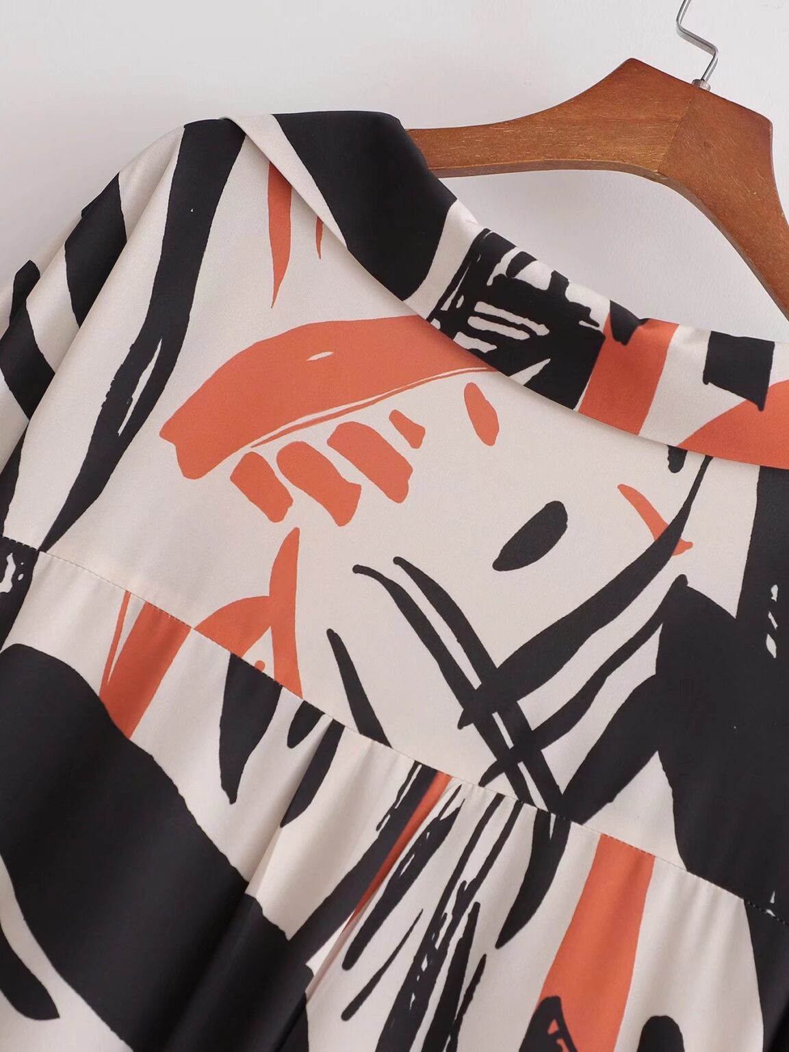 Summer New Women Dress Geometric Abstract Printed Maxi Dress - Image 6