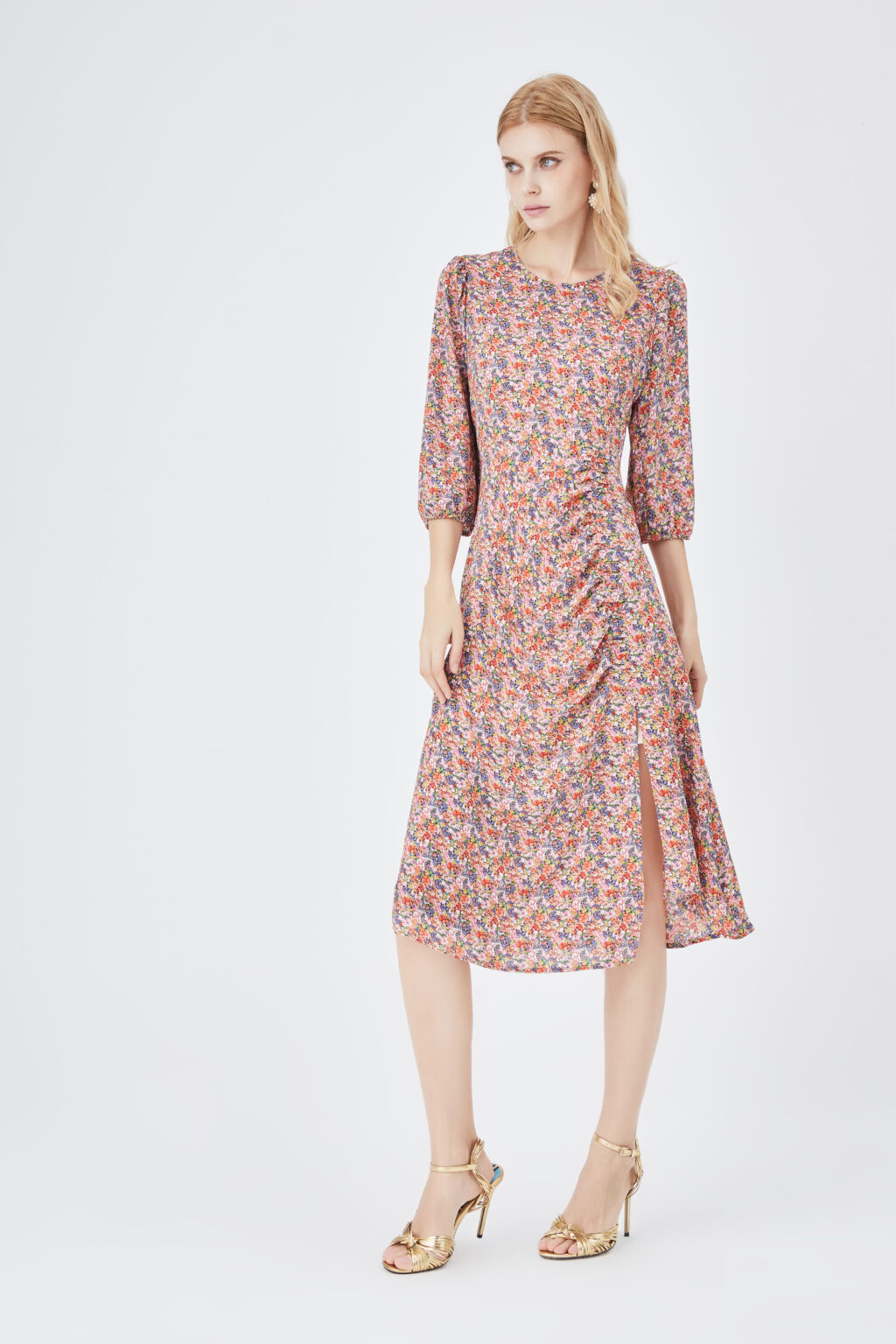 Dress for Women Spring Summer French Advanced Retro Korean Square Collar Romantic Floral