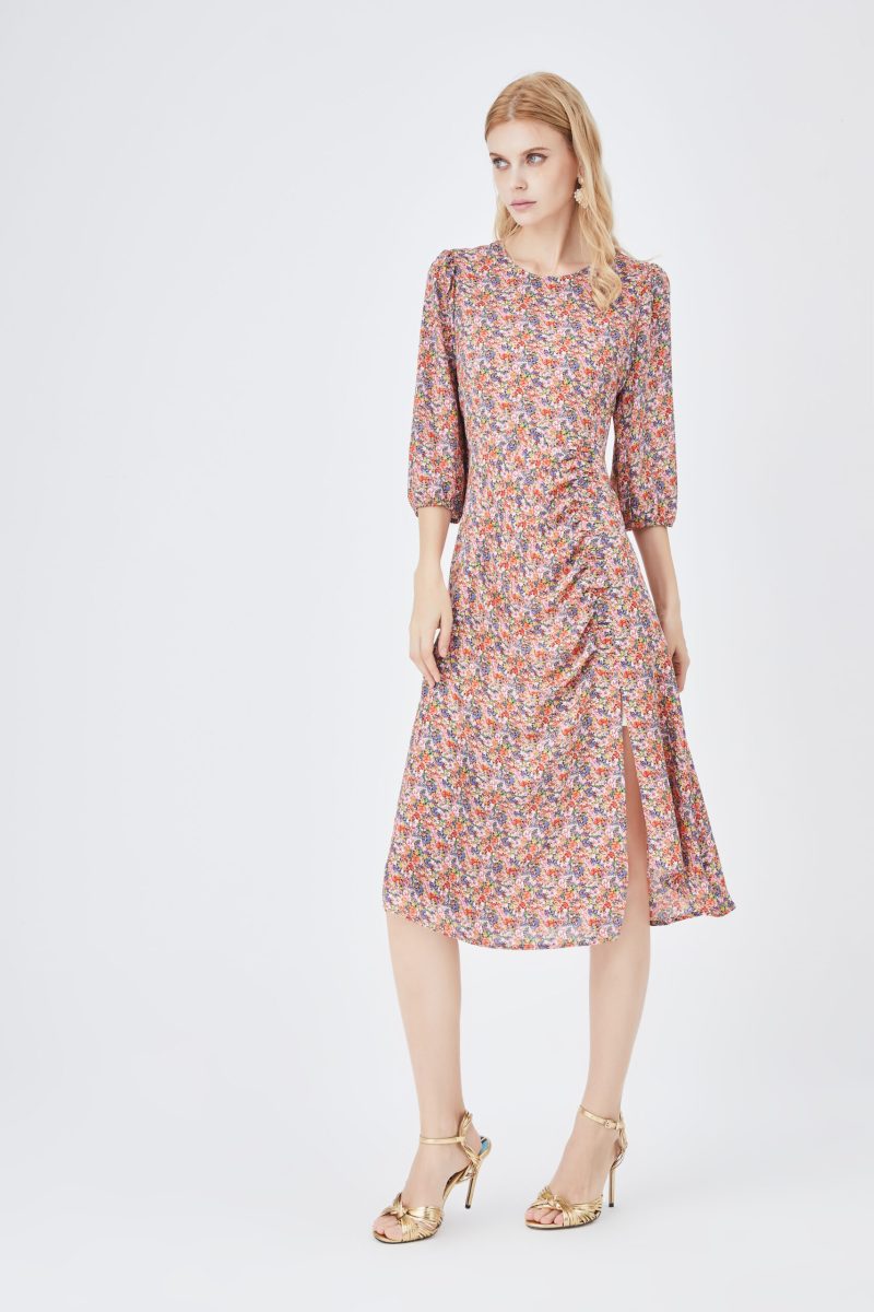 Dress for Women Spring Summer French Advanced Retro Korean Square Collar Romantic Floral