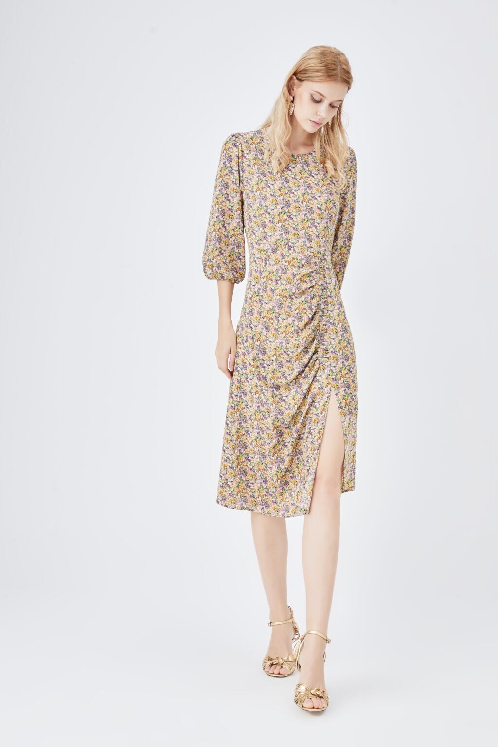 Dress for Women Spring Summer French Advanced Retro Korean Square Collar Romantic Floral - Image 5