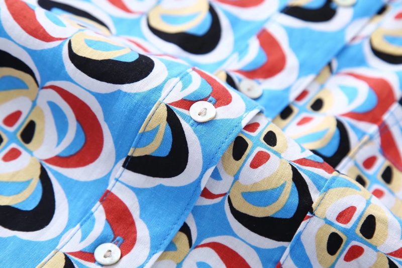 Fashion Women Clothing Summer Geometric Abstract Print Loose Half Sleeve Trendy Women Shirt - Image 5