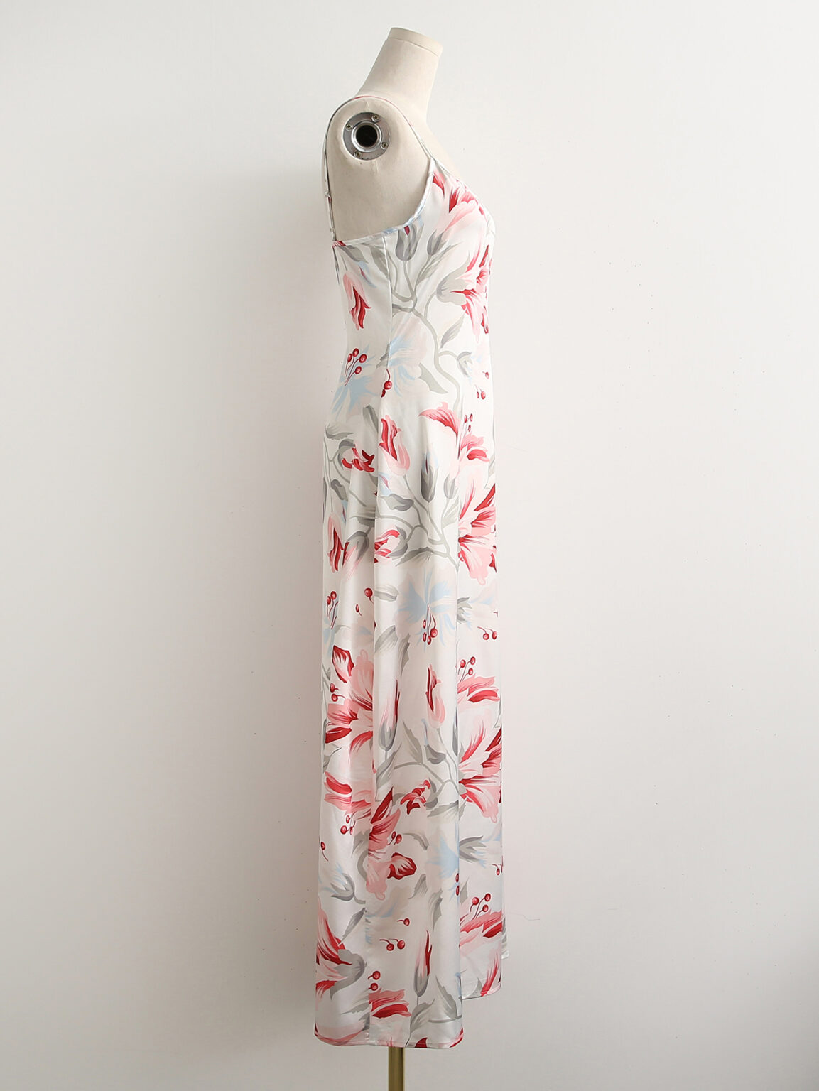 Bloggers Same Elegant Women Printed Long Suspender Holiday Casual Dress - Image 2