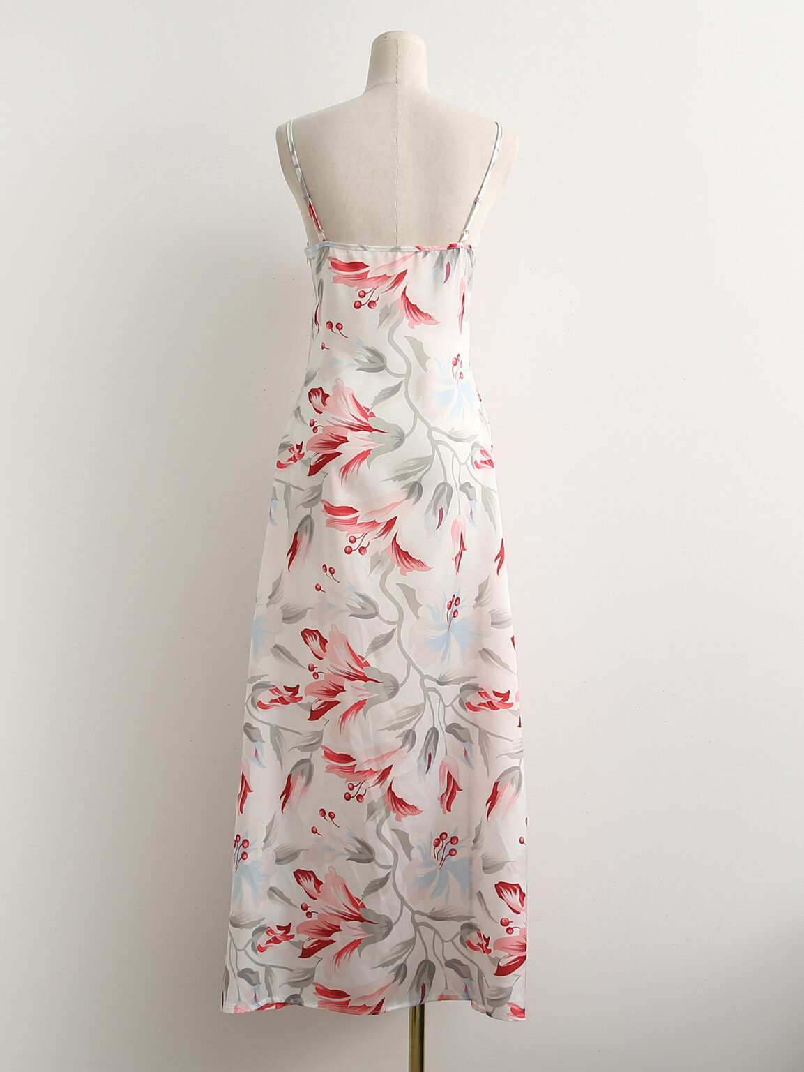 Bloggers Same Elegant Women Printed Long Suspender Holiday Casual Dress - Image 7