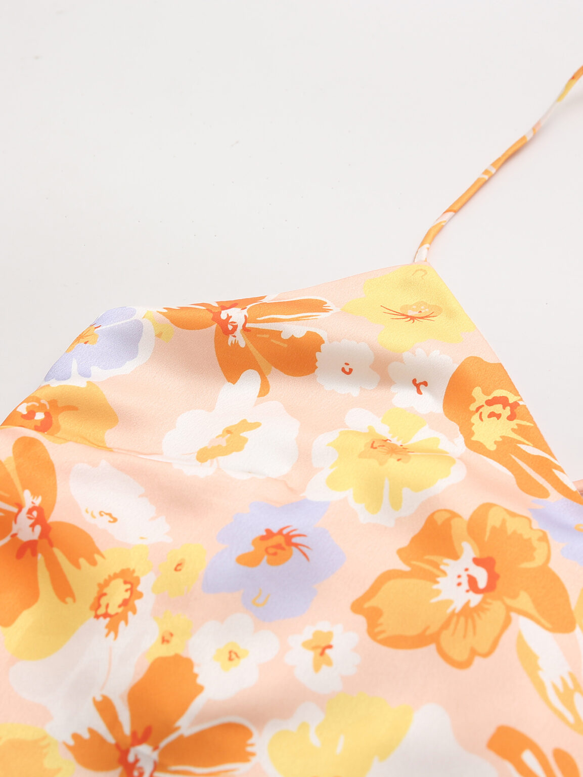 Summer Women Fashion Floral Print Backless Slip Dress Dress - Image 3