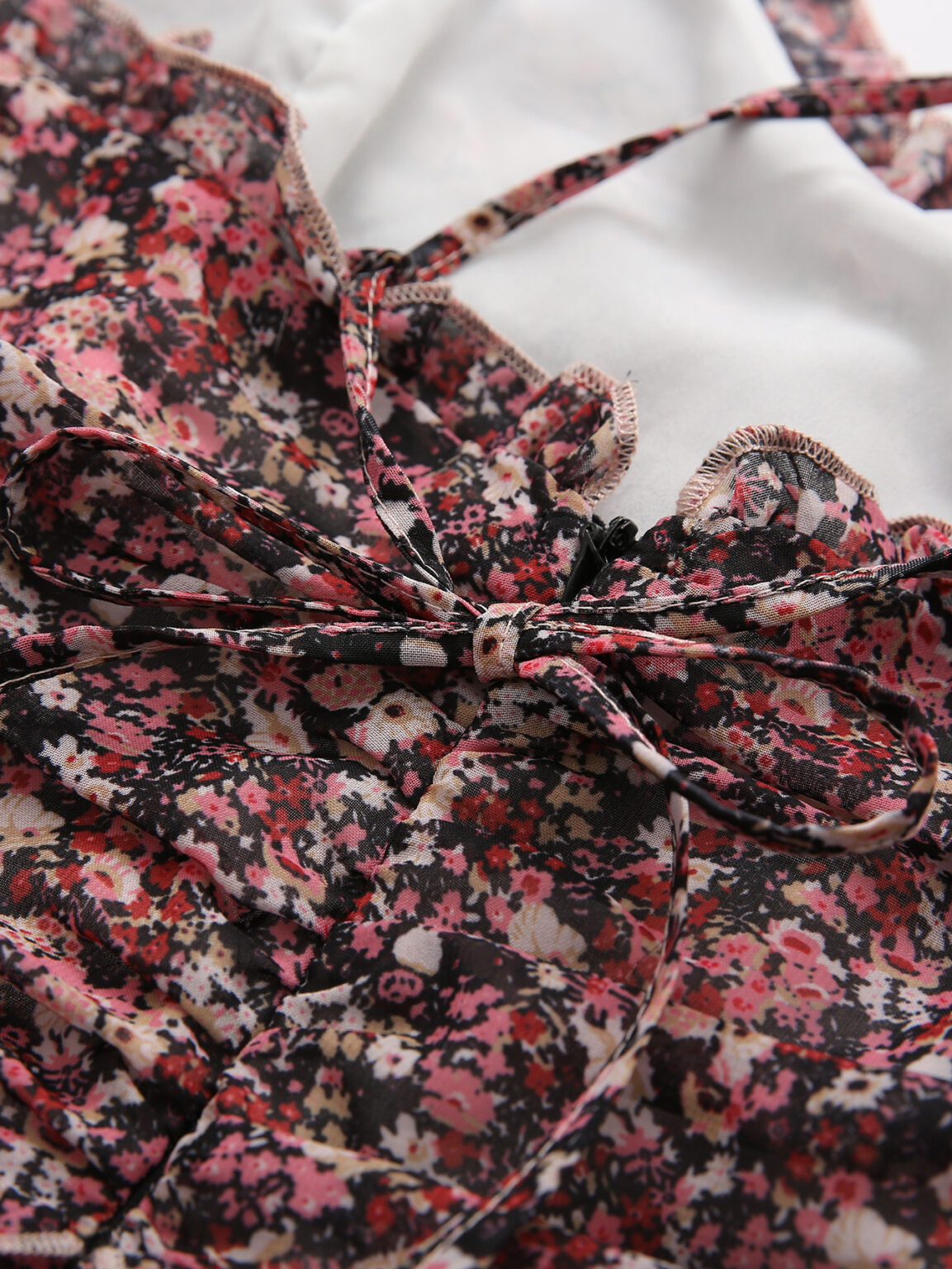 Spring Summer Women Clothing Bloggers Same Floral Print Long Suspender - Image 4