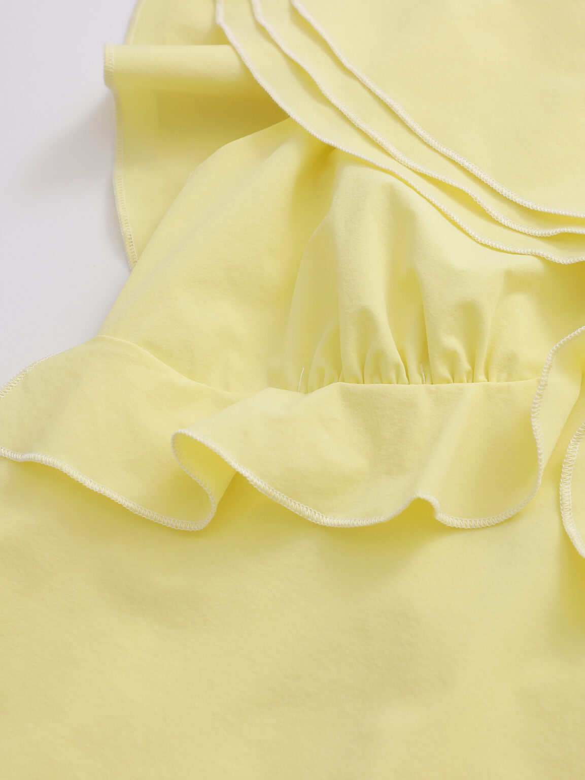 French Retro Summer Backless Lace Slimming Simple Flounce Solid Color Dress - Image 6