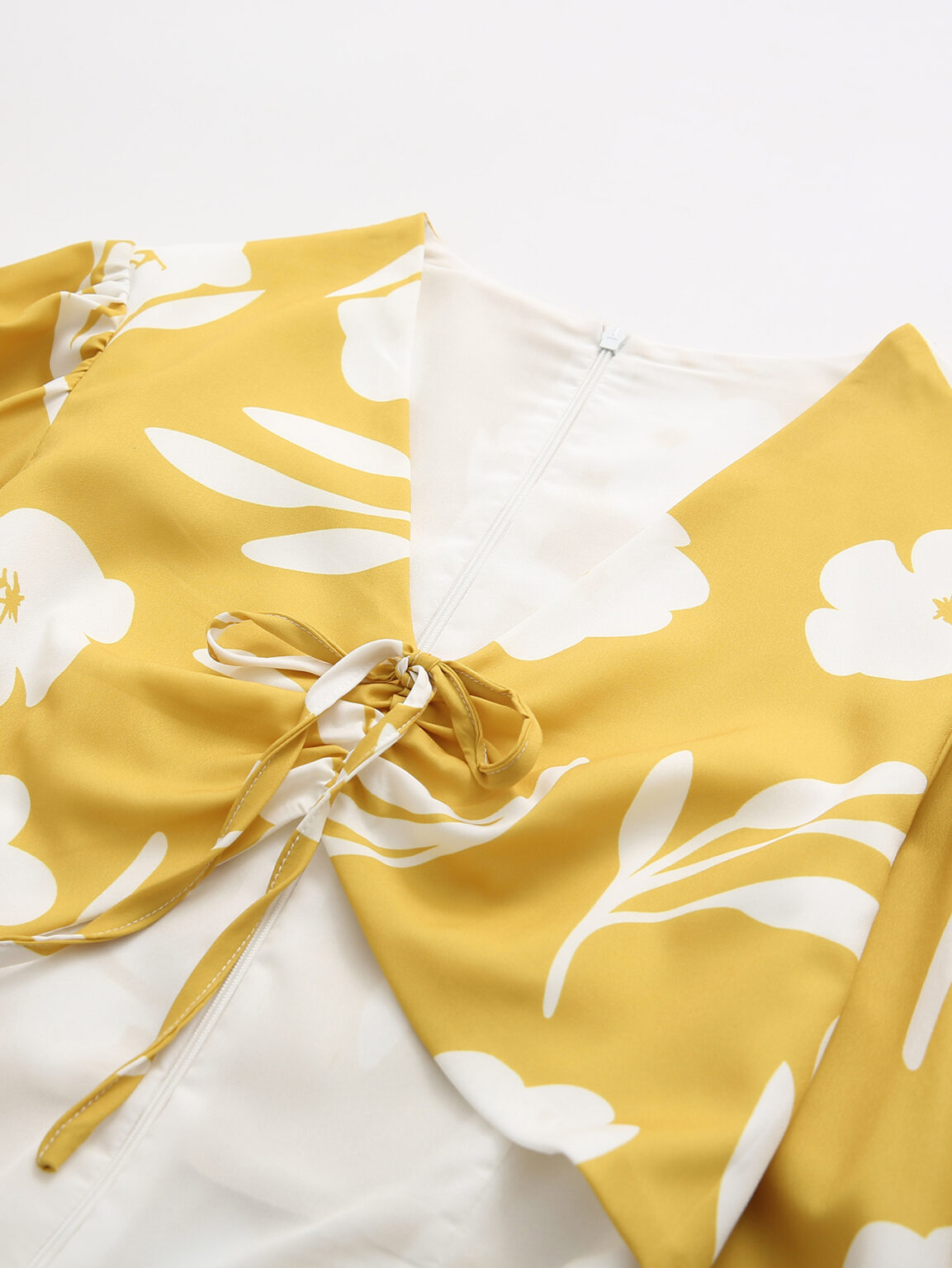 Summer Women Clothing Fashion Slimming Printed Cropped Outfit Long Sleeve Dress - Image 3