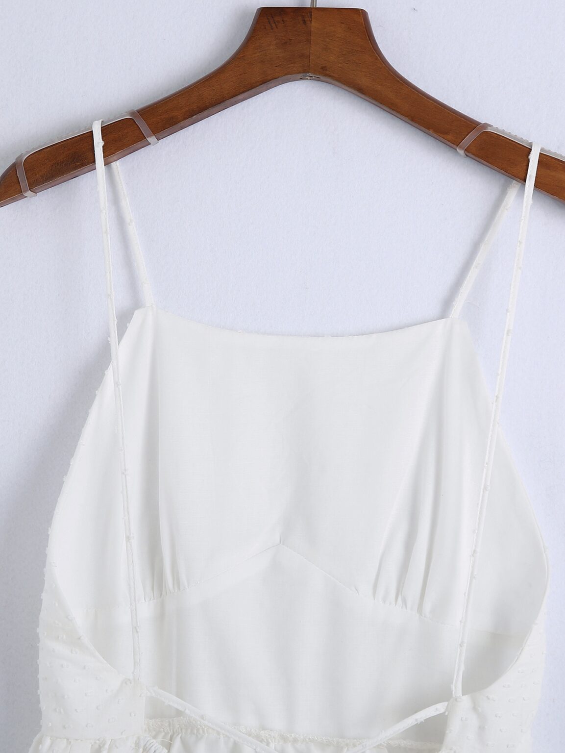 Spring Women Backless Lace-up Slim Fit Slimming Spaghetti Straps Dress - Image 5