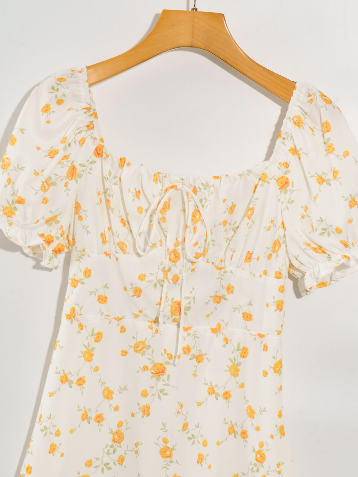 Summer Wind Women Floral Print Short Sleeve Long Pattern Dress - Image 4
