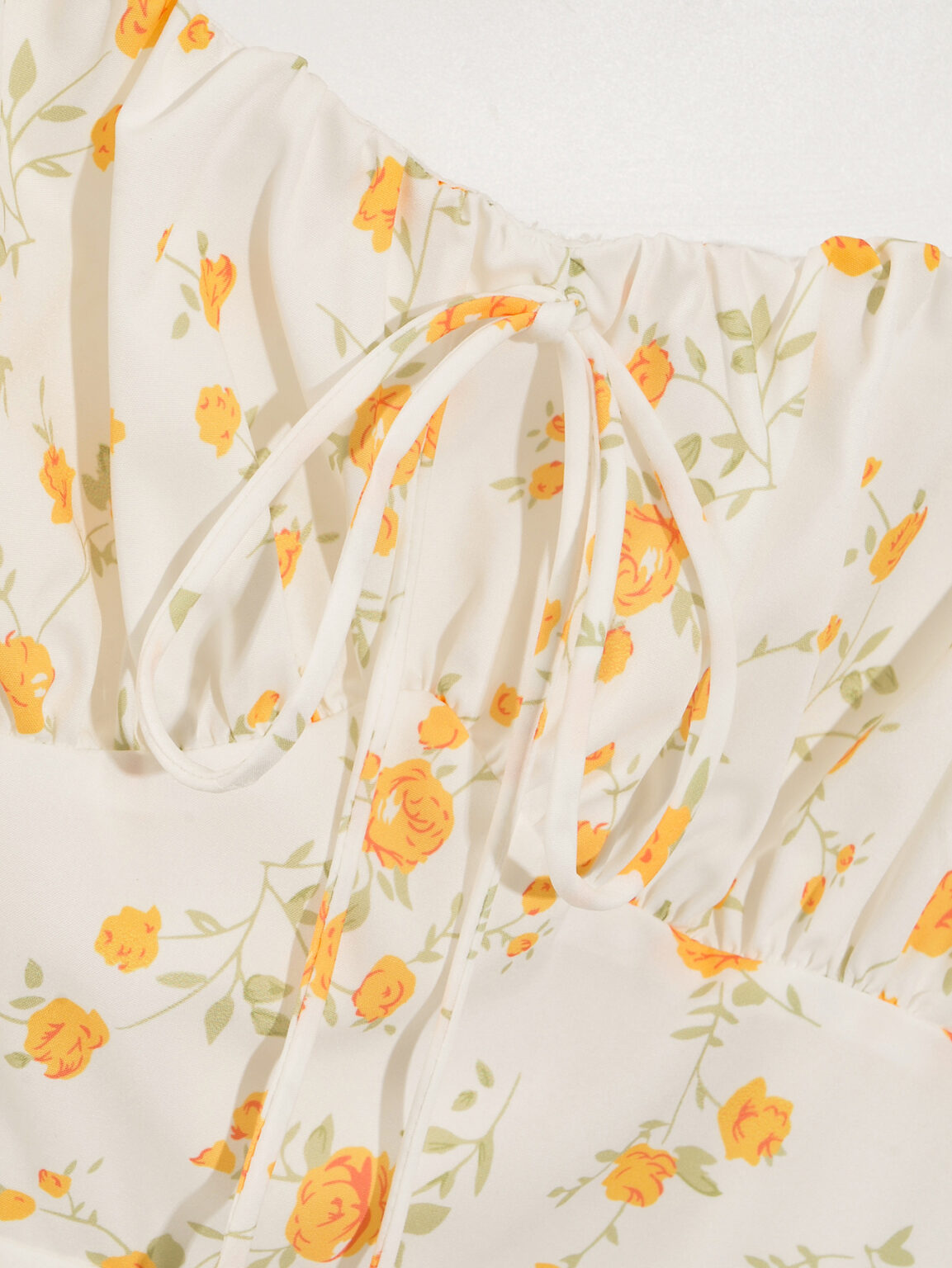 Summer Wind Women Floral Print Short Sleeve Long Pattern Dress - Image 6