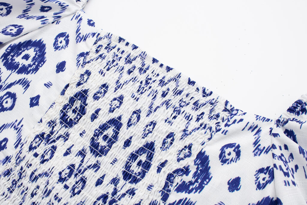 Printed Top Quality Slimming Short Sleeve Square Collar Women Cropped Outfit Short Shirt - Image 5