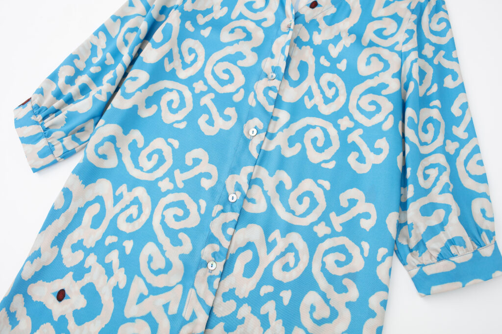 Amoi Women Printed Long Shirt Midi Dress - Image 4