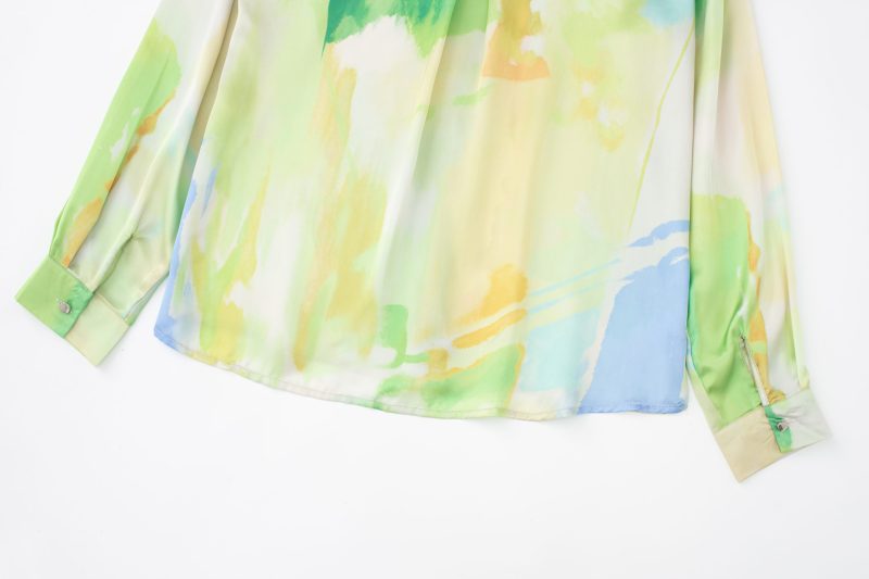 Amoi Women Long-Sleeved Tie-Dye Printed Shirt - Image 5