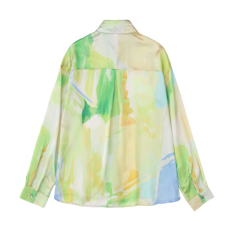 Amoi Women Long-Sleeved Tie-Dye Printed Shirt - Image 6