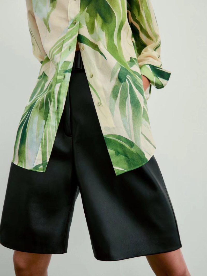 Spring Summer Loose Chic Printed Long Sleeve Shirt - Image 3