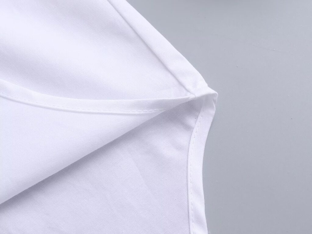 Summer Cotton Solid Color Loose-Fitting Women Shirt Front Rear Collared Poplin Long Sleeve Shirt for Women - Image 5