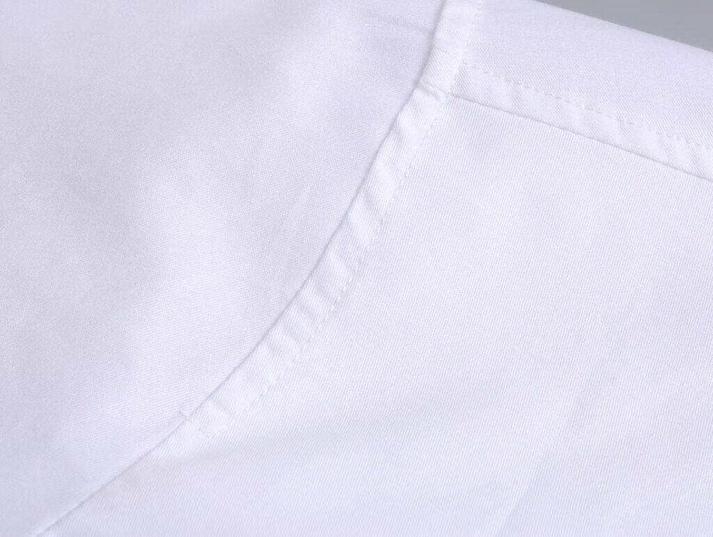 Summer Cotton Solid Color Loose-Fitting Women Shirt Front Rear Collared Poplin Long Sleeve Shirt for Women - Image 6