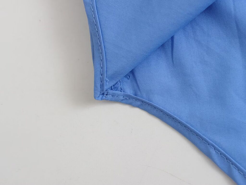 Summer Cotton Solid Color Loose-Fitting Women Shirt Front Rear Collared Poplin Long Sleeve Shirt for Women - Image 8