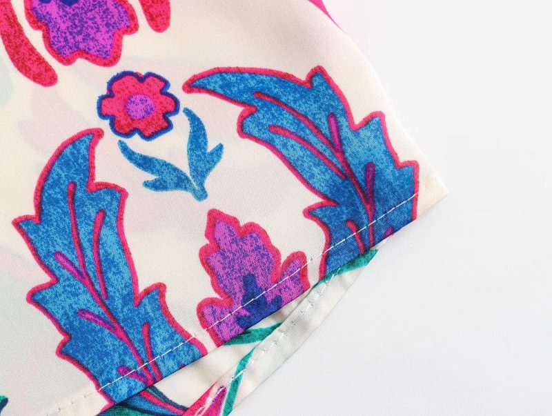Fall Women Clothing Floral Print Shirt Top - Image 7