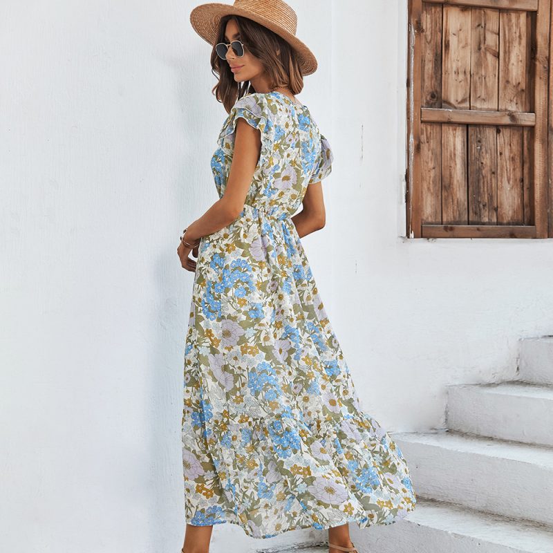 Women Dress Summer Pattern Print - Image 4