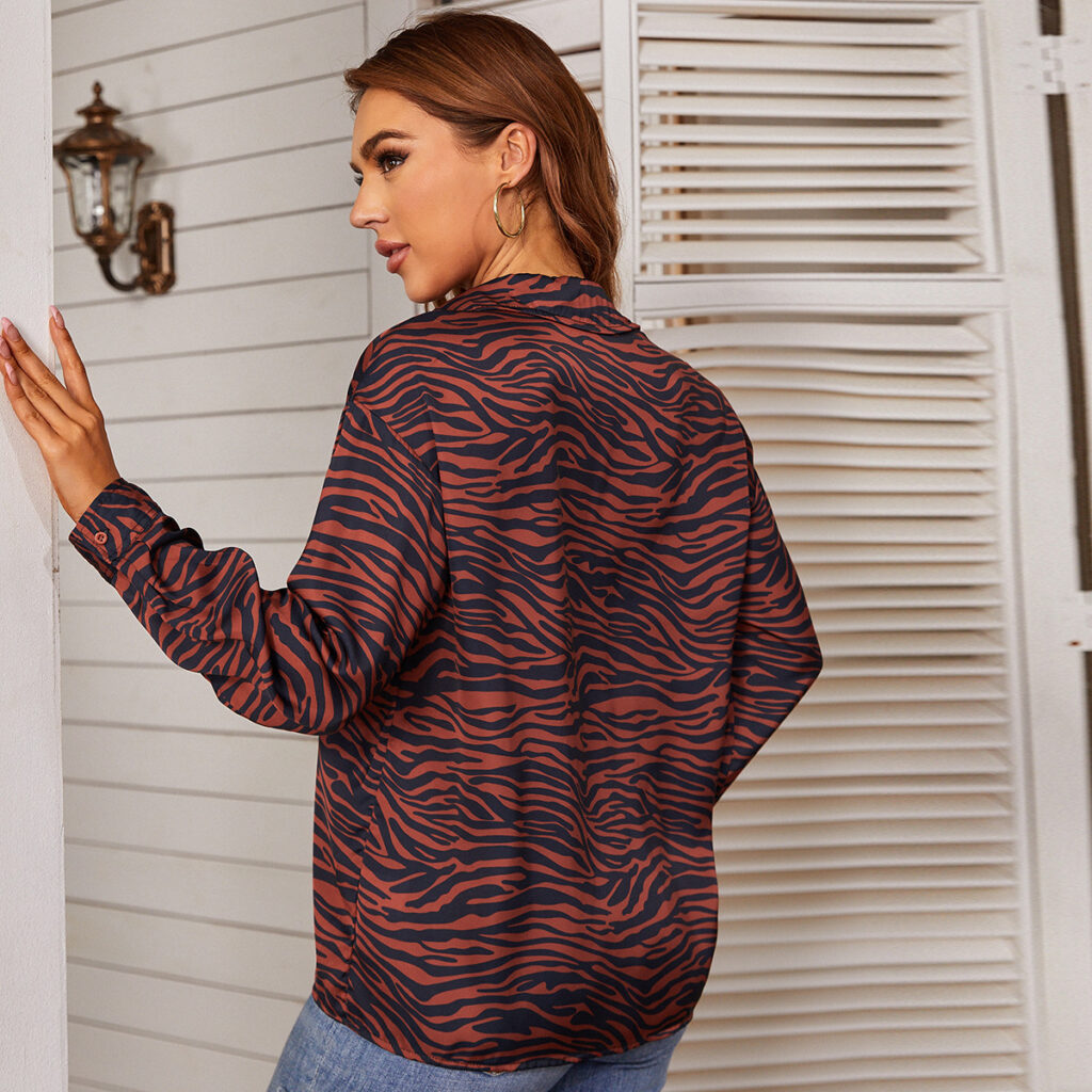 New Women Clothing Spring Autumn Shirts Lace-up Street Long-Sleeved Shirt for Women - Image 2