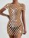 Autumn Direct Golden Acrylic Round Neck Short Sleeve Sexy Dress