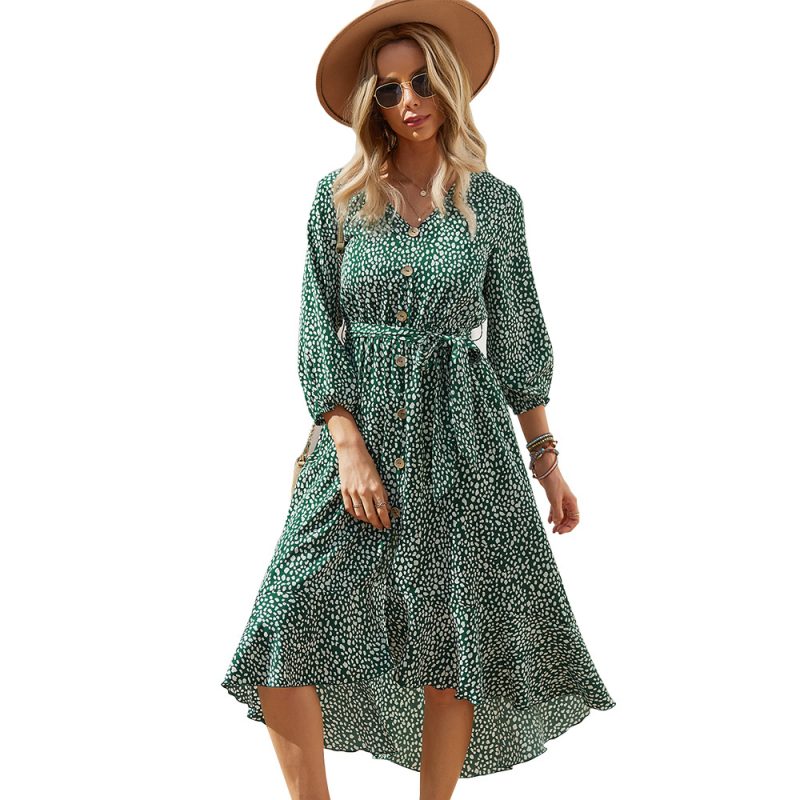 Women Clothing Autumn Winter Maxi Dress Casual Vacation - Image 5