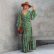 Maxi Floral Print Lantern Long Sleeve V-neck Maxi Backless Stitching Dress Maxi Dress Spring Summer