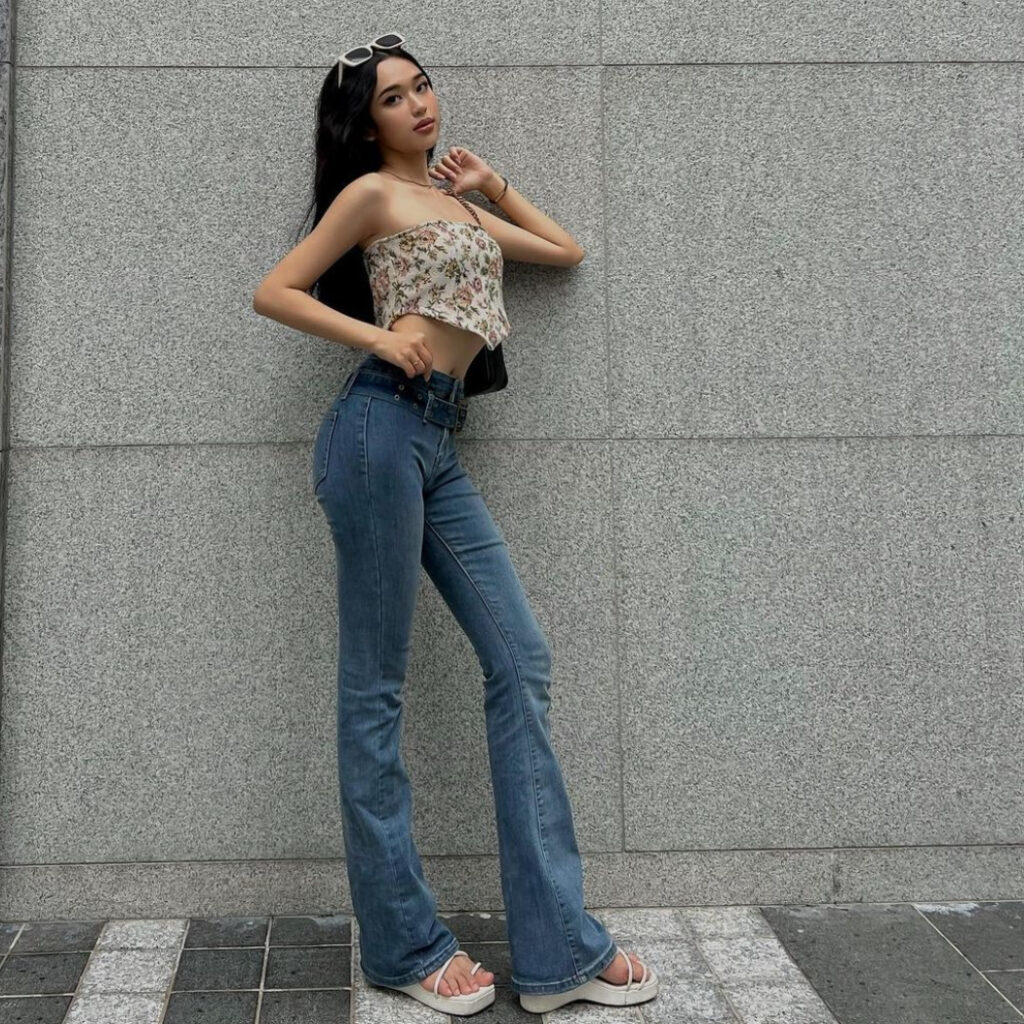 Sexy Sexy Stretch Jeans for Women All Matching Graceful Slimming High Trousers - Image 3