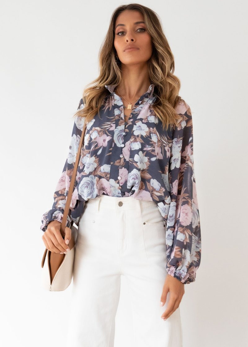 Autumn Winter Printed Button Shirt - Image 4