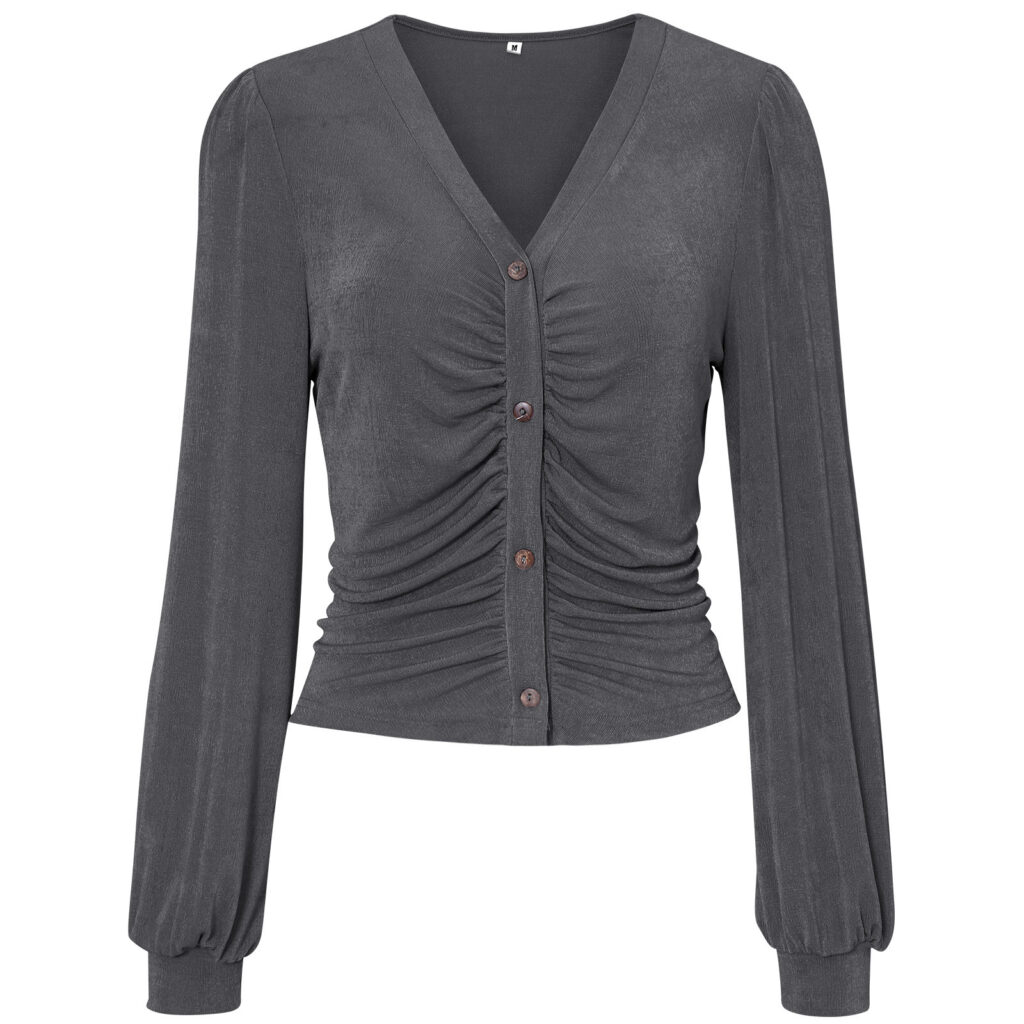 Short Top for Women Autumn Winter Slim Fit Slimming Sweater - Image 4