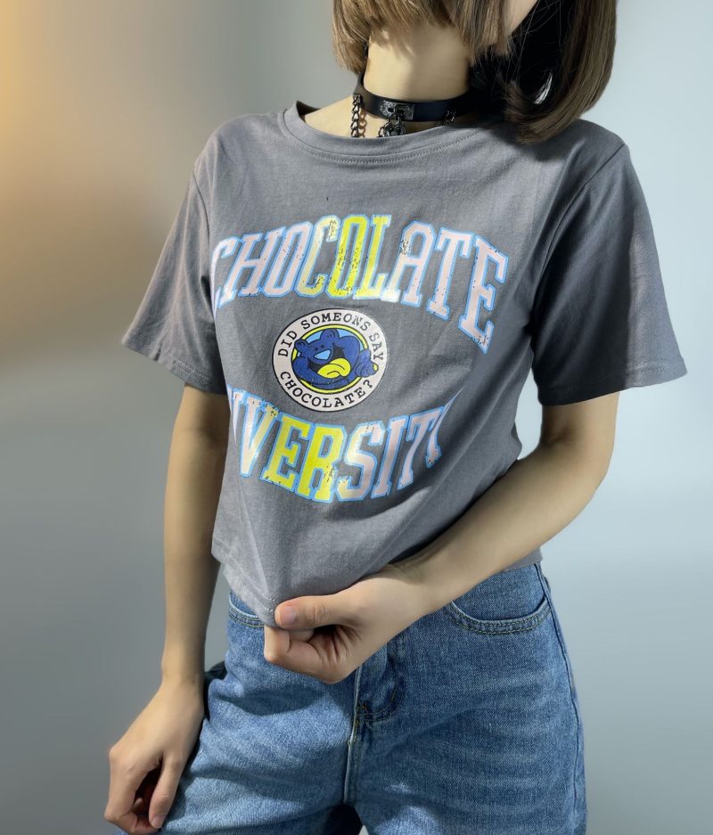 Retro Characteristic English Letter Graphic Printed T shirt Summer Loose Casual Short Sleeve - Image 4