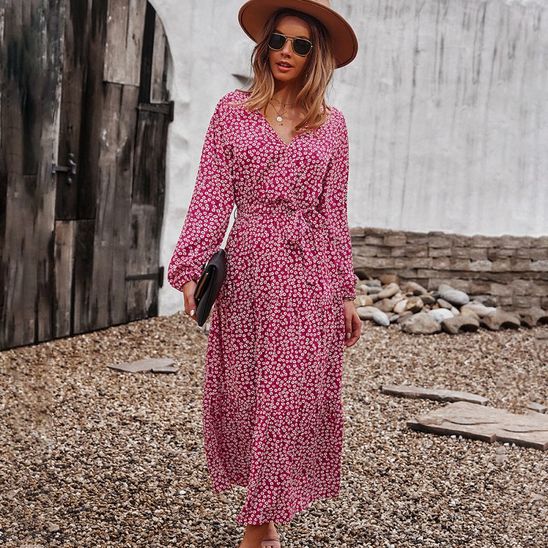 Women Wear Long Sleeve Dress Elegant Large Swing - Image 2