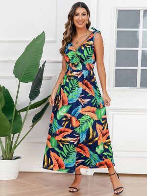 Hawaiian Beach Dress Summer Printed Dress Women Dress