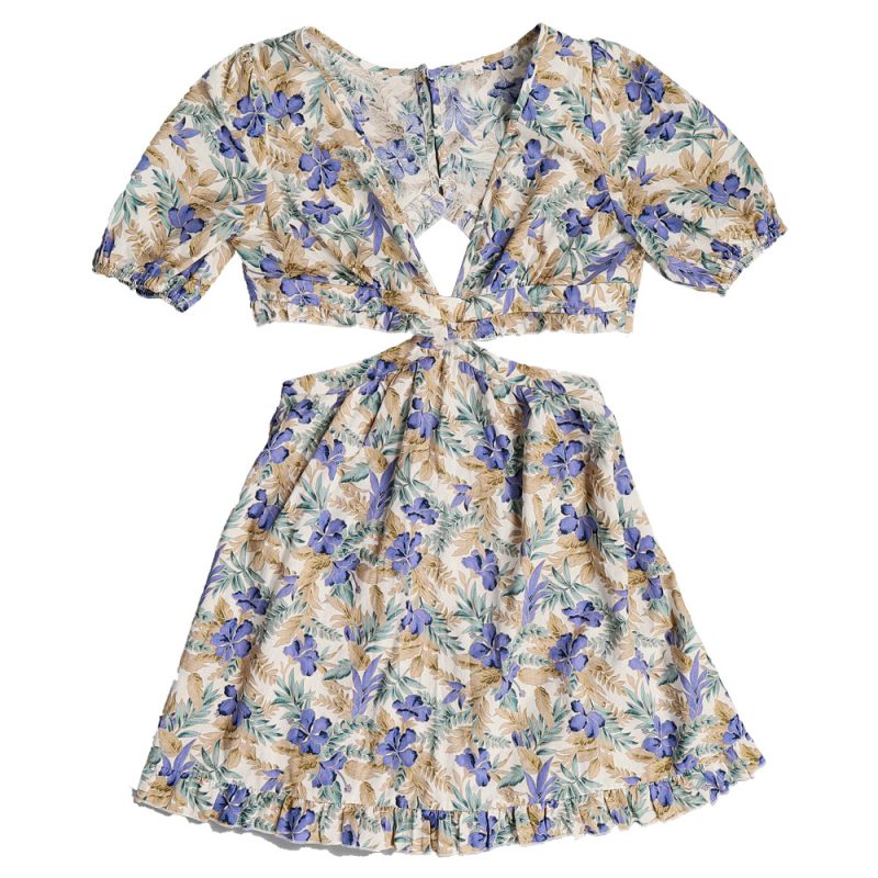Women Sexy Dress Sexy V-neck Print Holiday Short  for Women - Image 5