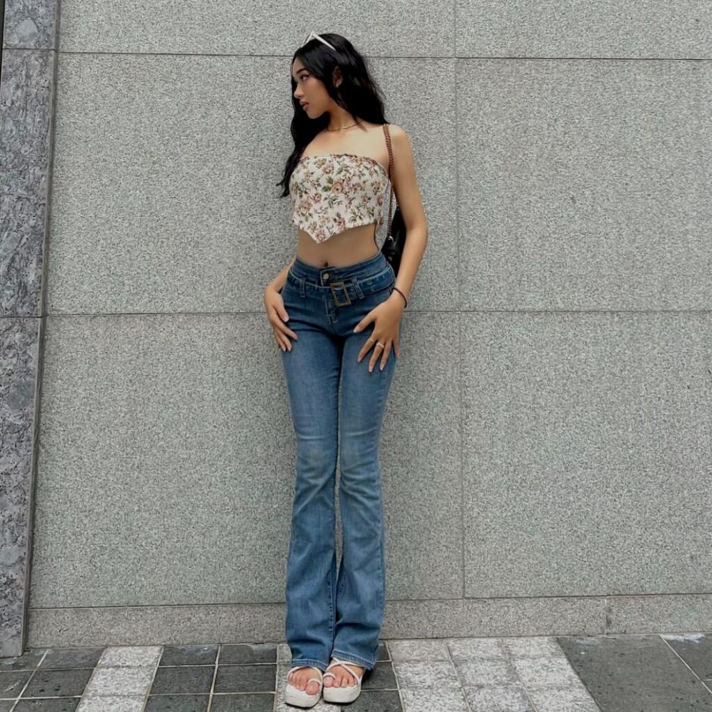 Sexy Sexy Stretch Jeans for Women All Matching Graceful Slimming High Trousers - Image 5