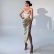 Sexy Tube Top Floral Print High Split Dress Elegant Pleated Slimming Slit Party Midi Dress
