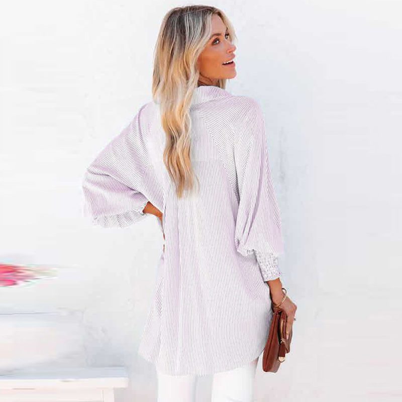 Autumn Long Sleeve Shirt Mid Length Shirt - Image 3