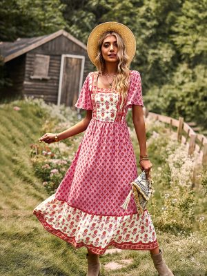 Design Bohemian Casual Women Dress Spring Summer