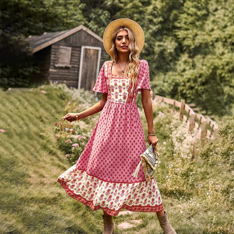 Design Bohemian Casual Women Dress Spring Summer
