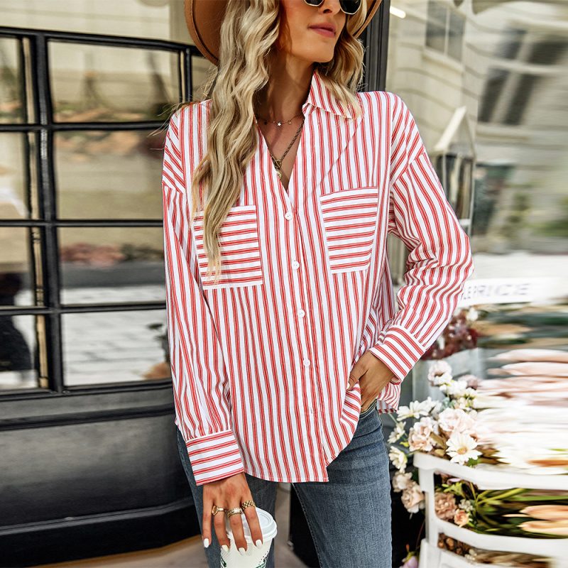 Spring Autumn Four Seasons Office Top for Women - Image 3