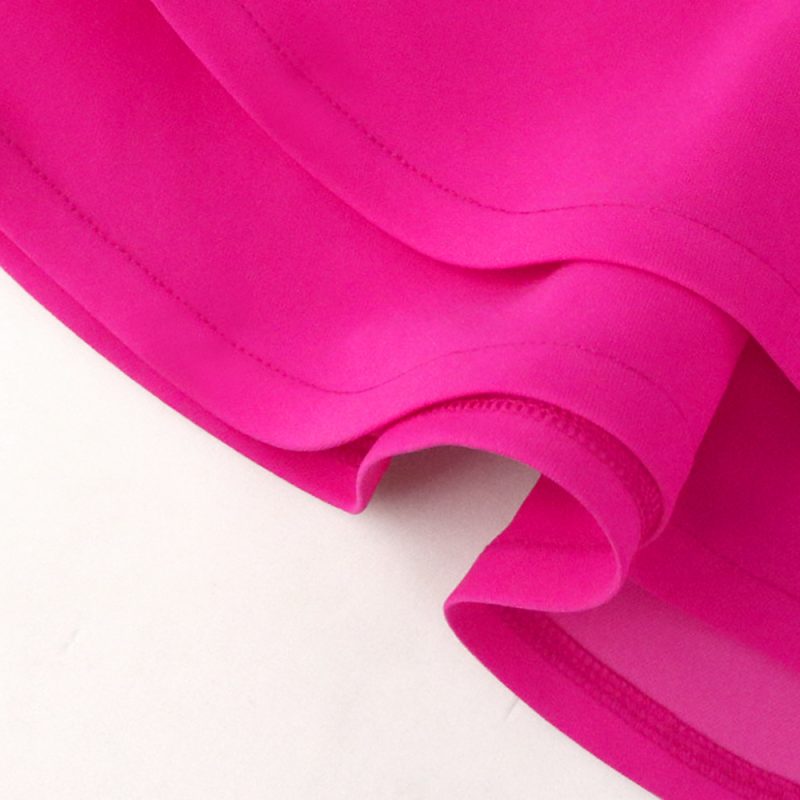 Women Summer U-Neck Ruffle Sleeve Short Sleeve High Waist Slim Fit Ruffled Party Shirt Party Top Women Tops - Image 4
