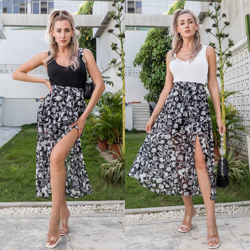 Women Clothing Summer Sleeveless Vacation Maxi Dress Ladies Mid-Length - Image 5