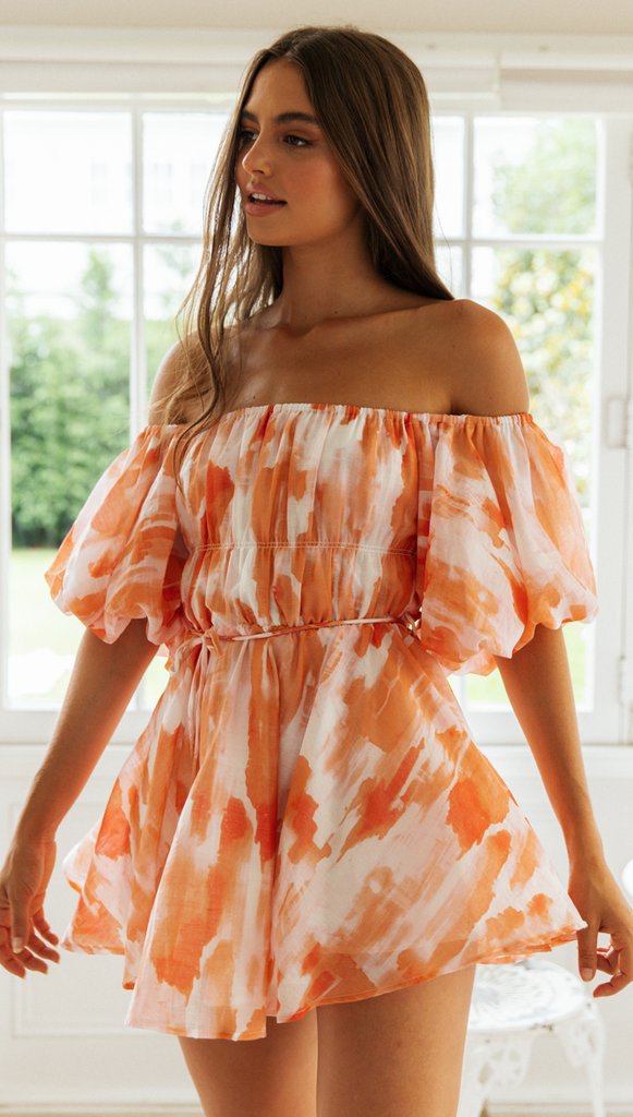 Orange Printed