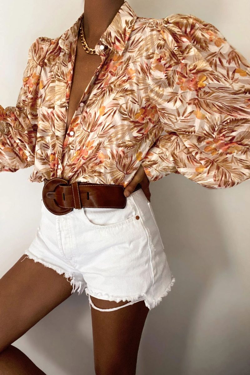 Summer Elegant High Sense Women Chiffon Cardigan Loose Lantern Long Sleeve Shirt - Image 3