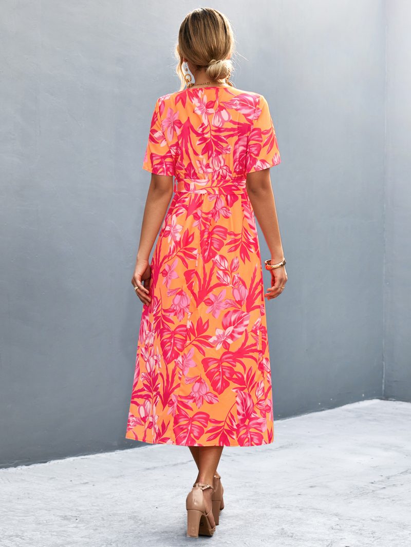 Women Clothing Cross Print Dress - Image 4
